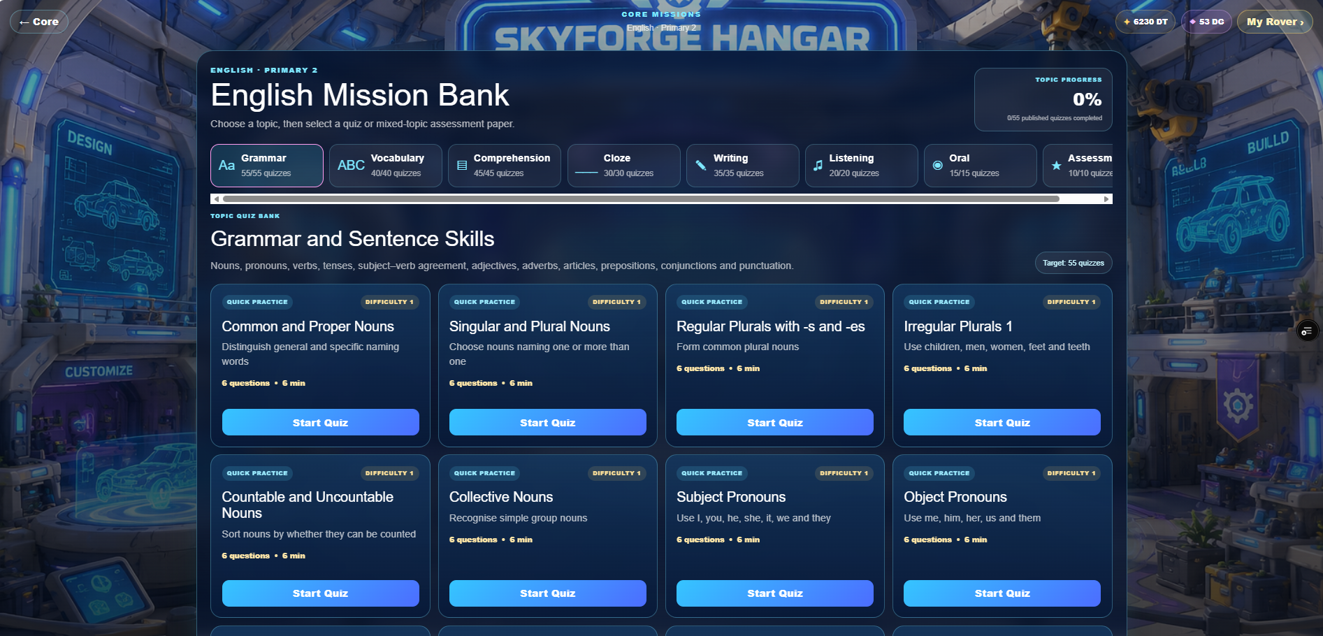 Learning Missions preview